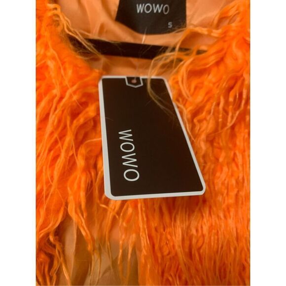 Faux Fur Chevron Striped Jacket - Picture 8 of 10